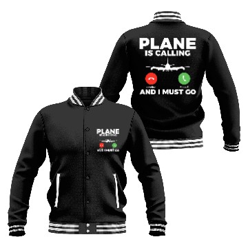 Discover Plane is calling and i must go Airplane Flying Aircraft Baseball Jackets