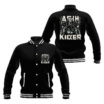 Discover Firefighter Ash Kicker Funny Graphic Tees Baseball Jackets