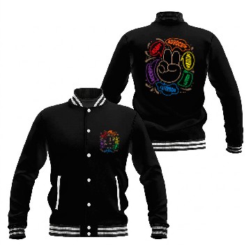 Discover Accept Adapt Advocate Inclusion Equity Equality SPED Teacher Baseball Jackets