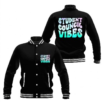 Discover Student Council Vibes Baseball Tees Baseball Jackets