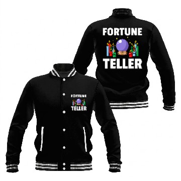 Discover Fortune Teller Crystal Ball Tarot Baseball Jackets