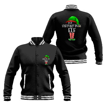 Discover History Buff Elf Family Matching Group Christmas Gift Squad 1 Baseball Jackets