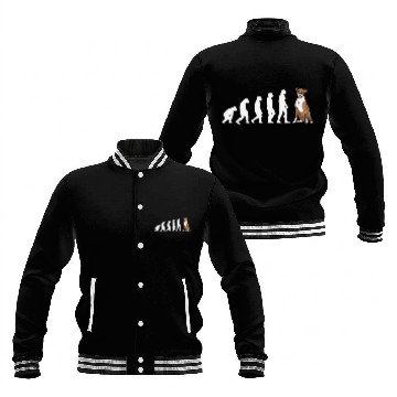 Discover Boxer Pet Dog Evolution Zip Baseball Jackets