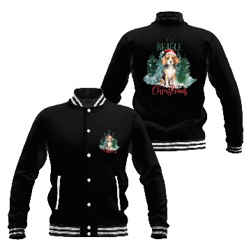 Discover Christmas Santa Claus Gift Idea Funny Dog Beagle Baseball Tees Baseball Jackets