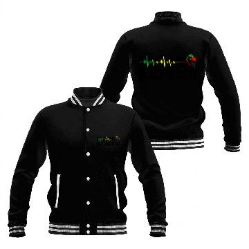 Discover black power fist feeling blacknificent heartbeat Baseball Tees Baseball Jackets