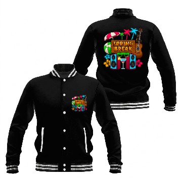 Discover Spring Break Party Semester break Spring Break Baseball Jackets