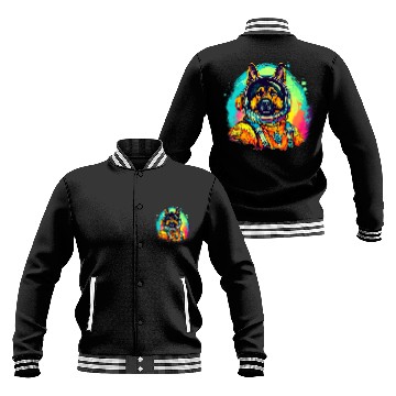 Discover German Shepherd Pet Astronauts German Shepherd Astronaut Spacesuit Space Helmet Retro Baseball Jackets