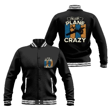 Discover Im Just Plane Airlines Airplane Aircraft Navigation Zip Baseball Jackets