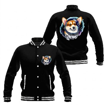 Discover Corgi Pet Cosmic Baseball Tees Baseball Jackets
