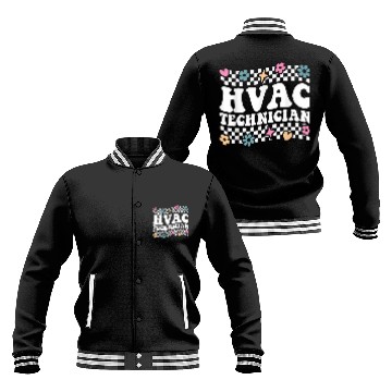 Discover HVAC Technician HVAC Tech AC Repairman Air Conditioning 4 Zip Baseball Jackets