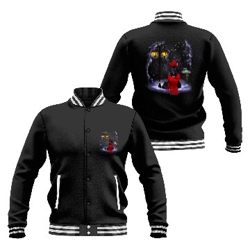 Discover Scottish Terrier Pet Santa Snow Christmas Light Winter Pajama Baseball Jackets