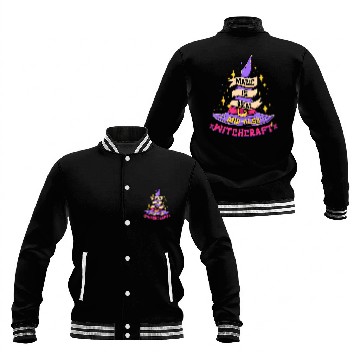 Discover Magic Is Real and Also Witchcraft Wizard Magician Witches Baseball Jackets