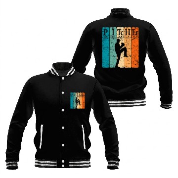 Discover Sport Baseball Periodic Table Elements Nerd Baseball Pitcher Retro Baseball Jackets