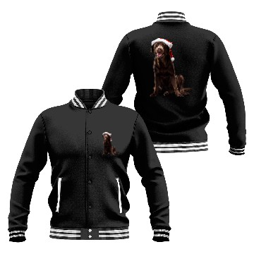 Discover Labrador Pet Chocolate Lab Dog Christmas Cute Baseball Jackets