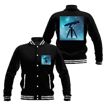 Discover Astronomy Telescope Baseball Jackets