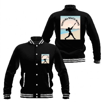 Discover Sport Softball Ventura Beach Softball Team Baseball Jackets