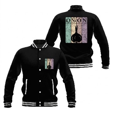 Discover Onion Periodic Table Elements Vegetables Farmer Retro 24 Zip Baseball Jackets