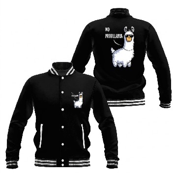 Discover Llama Pet No Probllama 19 Baseball Tees Baseball Jackets