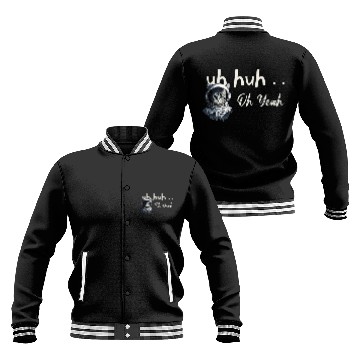Discover Uh Huh Oh Yeah Cat Astronaut Space Explorer Traveler Helmut Baseball Jackets