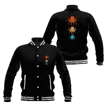 Discover Octopus Pet Vintage Distressed Kraken Lovers Baseball Jackets