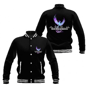 Discover suicides Prevention 988 Rise From Phoenix The Ashes Baseball Jackets