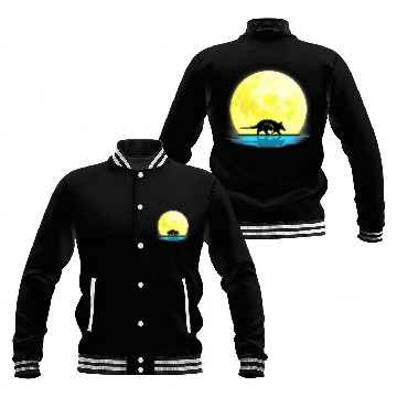 Discover Armadillo Pet Full Moon Light Baseball Tees Baseball Jackets