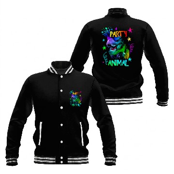 Discover Dinosaur Pet TRex Party Animal Baseball Jackets