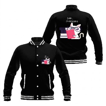 Discover Book Fun Reading Cat Library Book Club Cats Lover Baseball Tees Baseball Jackets