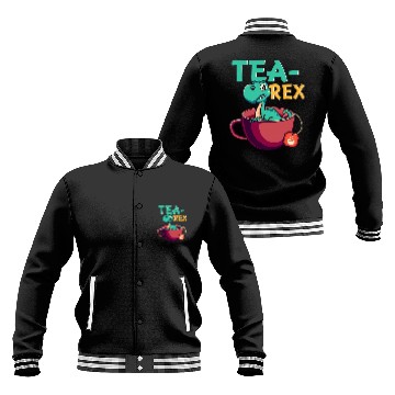 Discover Dinosaur Pet TeaRex Dinosaur Puns For TRex Lover Tea Partys Baseball Jackets