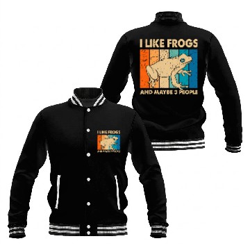 Discover Frog Pet Amphibian Animals Cute Frog Design For Toad Lover Baseball Tees Baseball Jackets
