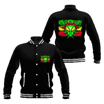 Discover Aliens UFO Can Do Reggae Culture Tradition Reggae Baseball Jackets