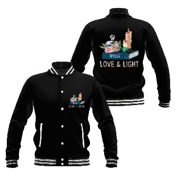Discover Book Fun Wicca Gift White Magic Baseball Jackets White Witch Pagan Spell Book Jade Baseball Tees