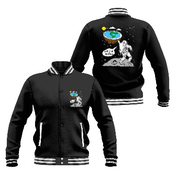 Discover Astronaut Job Moon Landing Space Flat Earth Quote Idea Baseball Jackets