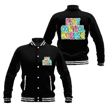 Discover Pest Control Worker Exterminator Bug Hunter Pest Management 21 Baseball Jackets