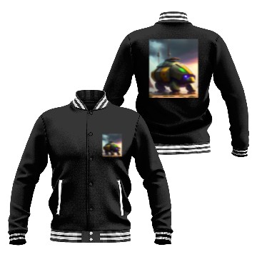 Discover Turtle Pet Armored Turtle Behemoth Robotic Tank Futuristic Robot Art Baseball Jackets
