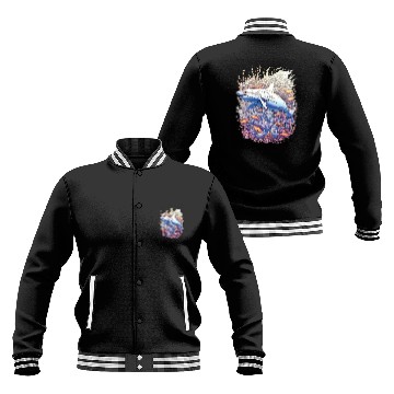 Discover Shark Pet Coral Reef Underwater Sea Ocean Diving Baseball Jackets