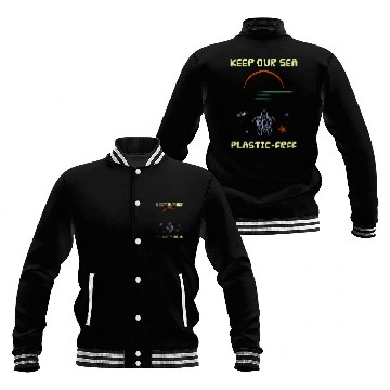 Discover Turtle Pet Keep Our Sea Plastic frees Turtle Starfish Shell Beach Baseball Jackets