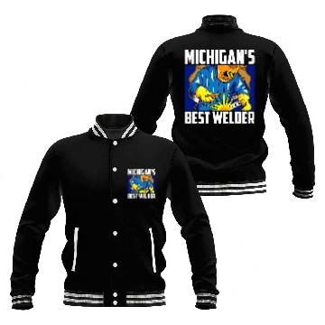 Discover Welder Job Michigans bests Welder Ironworker Ironsmith Welding US State Baseball Jackets