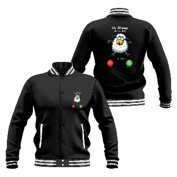 Discover Sheep Pet My Sheep are Calling Sheepherders Farmer Wool Baseball Jackets