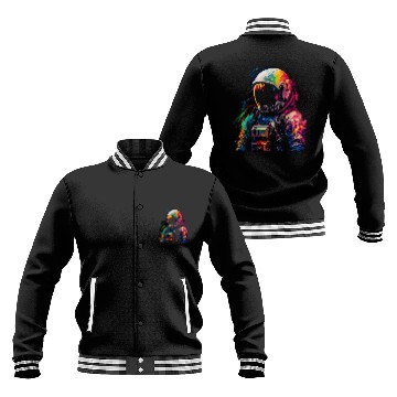 Discover Astronaut Job Spaceman Universe Planets Galaxy Space Man Cosmos Baseball Jackets