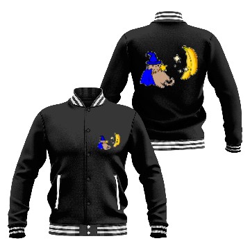 Discover Cat magician foodie magic banana Baseball Jackets