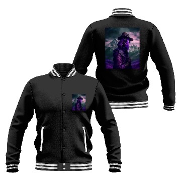 Discover Purple Violet Plague Doctor Standing On Mountain Cool Art Baseball Tees Baseball Jackets