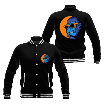 Discover Gorilla Pet Monkey Sunglasses Baseball Jackets