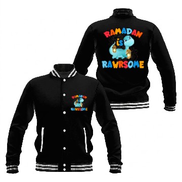 Discover Dinosaur Pet Ramadan Is Rawrsome Ramadan Mubarak Baseball Tees Baseball Jackets