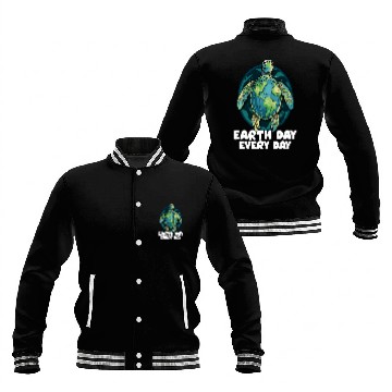 Discover Turtle Pet Earth Day Everyday Sea Turtle Environment Save Earth Baseball Jackets
