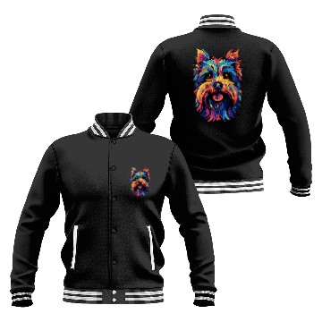 Discover Yorkshire Pet Terrier Color Yorkie Zip Baseball Jackets