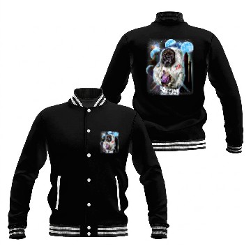 Discover Gorilla Pet Gorilla in Astronaut Suit Space Shuttle Moon Zip Baseball Jackets