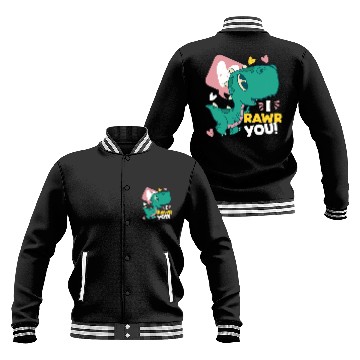 Discover Dinosaur Pet I Rawr You Cute Dinosaur For Kids Baseball Tees Baseball Jackets