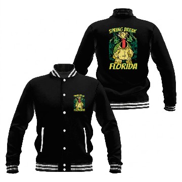 Discover Turtle Pet Spring Break Florida Cute Beach Vacation Zip Baseball Jackets