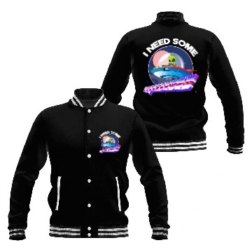 Discover Aliens UFO I Need Space Funny Alien Astronomy Science Baseball Jackets